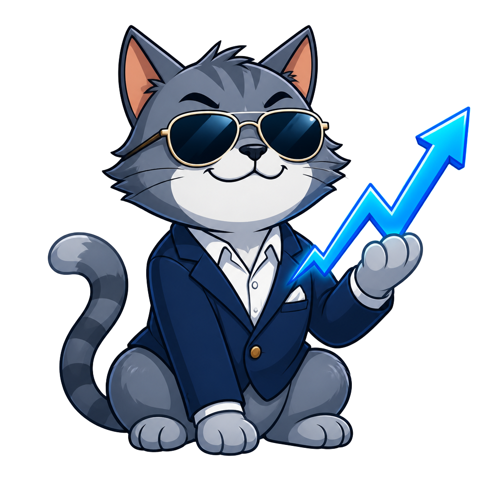 Cute tabby cat mascot of PreCautions AI waving with a playful smile